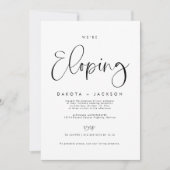 ZOEY Modern Elopement Wedding Invitation 招待状 (正面)