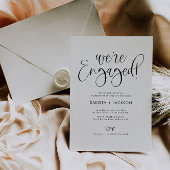 ZOEY Modern Engagement Photo Invitation 招待状