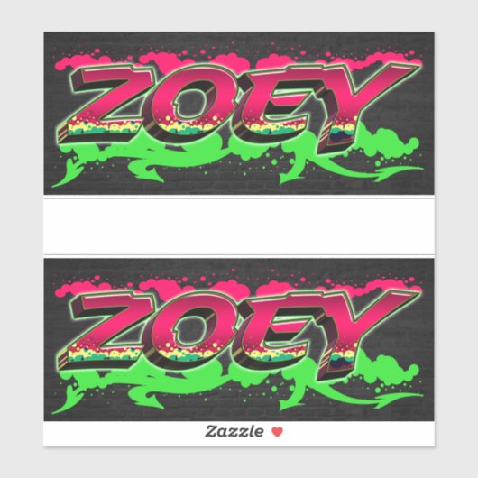 Zoey Vorname Name Graffiti Aufkleber Sticker シール (シート)