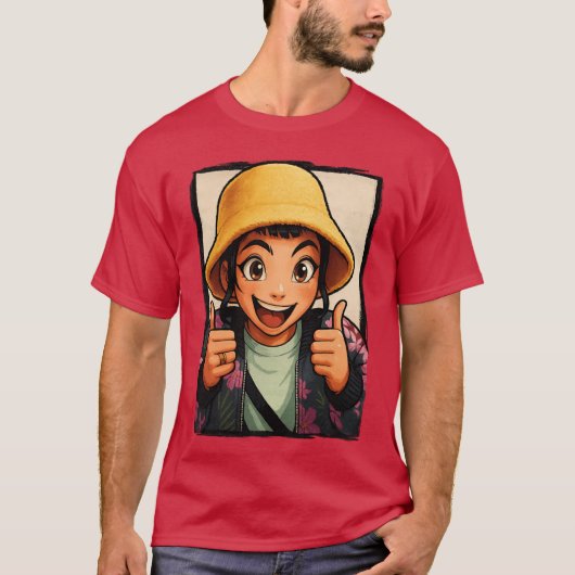 ZoeyhumbsUp BucketHatee KPop鬼退治ちびf Tシャツ (正面)