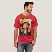 ZoeyhumbsUp BucketHatee KPop鬼退治ちびf Tシャツ (正面フル)