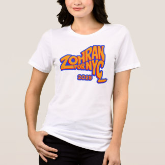 Zohran 2025 ニューヨークキャンペーンTシャツ トライブレンドＴシャツ