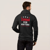Zohran for New York – Bold Political Support パーカ (裏面フル)