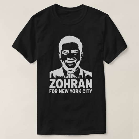 Zohran For New York City Zohran Mamdani, Vote Zohr Tシャツ (デザイン正面)