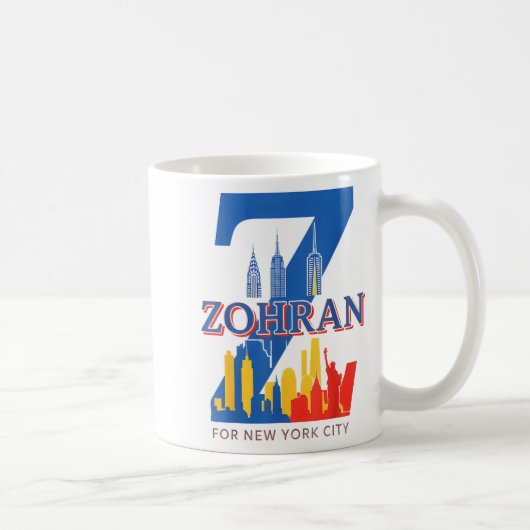 Zohran Mamdani  コーヒーマグカップ (右)