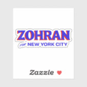 Zohran Mamdani for NYC Mayor Funny Cool Trendy  シール (シート)