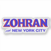 Zohran Mamdani for NYC Mayor Funny Cool Trendy  シール (正面)
