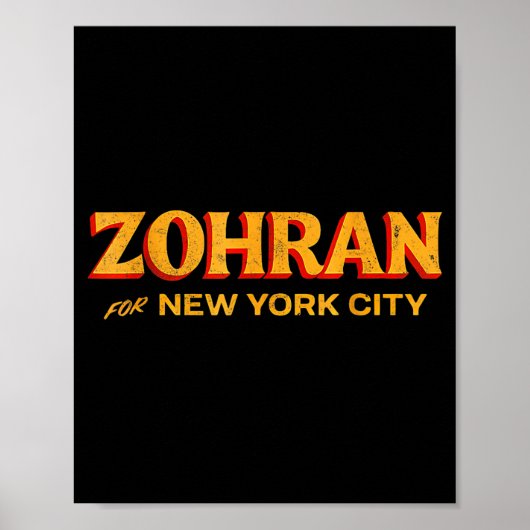 Zohran Mamdani For Nyc Mayor Funny Cool Trendy Pro ポスター (正面)