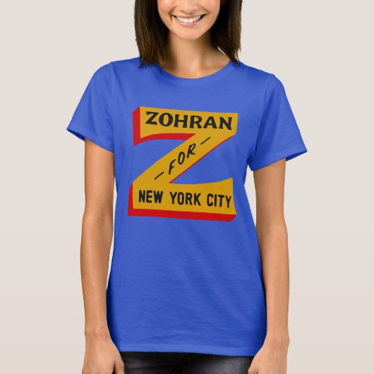 Zohran Mamdani NYC Mayor Shirt,2025 Campaign Tee Tシャツ (正面)