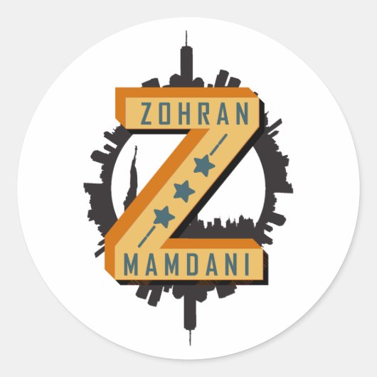 Zohran Mamdani | Voice of Change from New York ラウンドシール (正面)