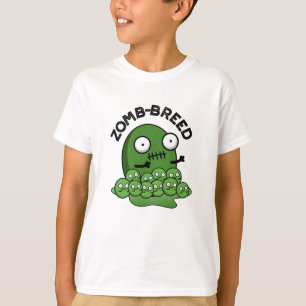 Zom品種の面白いハロウィンゾンビブリードプン Tシャツ