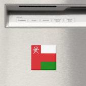 zOM001オマーン州旗，冷蔵庫 マグネット (インサイチュ (食洗機))