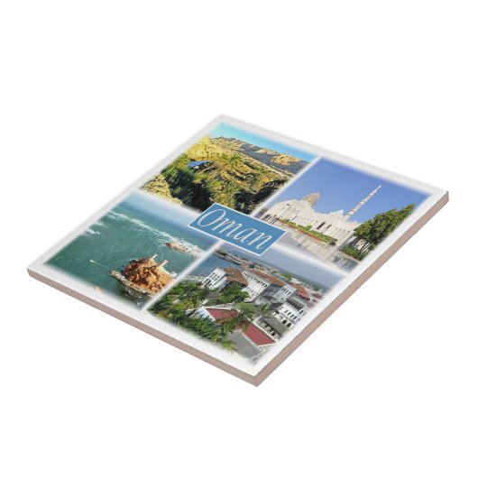 zOM005 OMANコラージュ、アジア， タイル (側面)