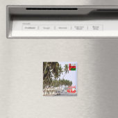 zOM007 SALALAH，オマーン，アジア，冷蔵庫 マグネット (インサイチュ (食洗機))