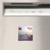 zOM011ボートクラブMASCATE、オマーン、アジア、冷蔵庫 マグネット (インサイチュ (食洗機))