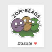 Zom-ビーズ面白いハロウィーンゾンビビーズパン シール (シート)