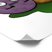 Zom-ビーズ面白いハロウィーンゾンビビーズパン ポスター (角)