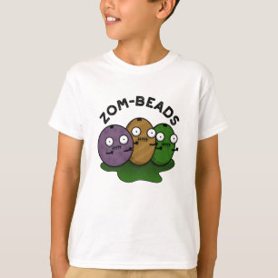 Zom-ビーズ面白いハロウィーンゾンビビーズパン Tシャツ