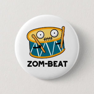 Zom-ビート面白いハロウィンゾンビドラムパン 缶バッジ