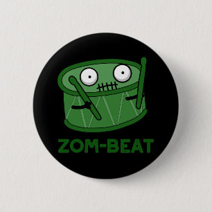 Zom-ビート面白いハロウィンゾンビドラムプンダークBG 缶バッジ