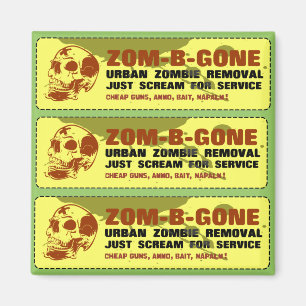 Zom B行った都市ゾンビの取り外し マグネット