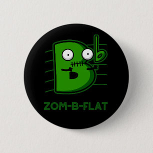 Zom-B – フラットゾンビおもしろいミュージックプンダーク 缶バッジ