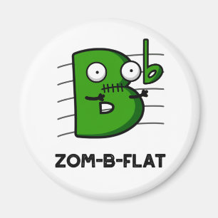 Zom-B-Flat面白いハロウィンゾンビミュージックパン マグネット