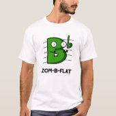 Zom-B-Flat面白いハロウィンゾンビミュージックパン Tシャツ (正面)