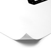 Zom-b Funny Halloween Zombie Alphabet Pun ポスター (角)