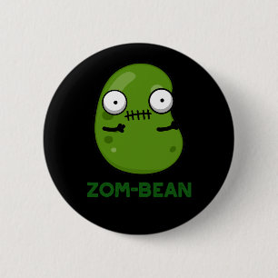 Zom-bean面白いハロウィーンゾンビビビビビーンビーンプンダーク 缶バッジ