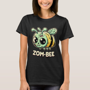 Zom-bee愛らしい不気味なゾンビビーカーニオンハロー Tシャツ