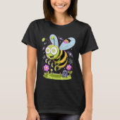 Zom-Bee Cute Zombie Bee Funny Halloween Tee Tシャツ (正面)