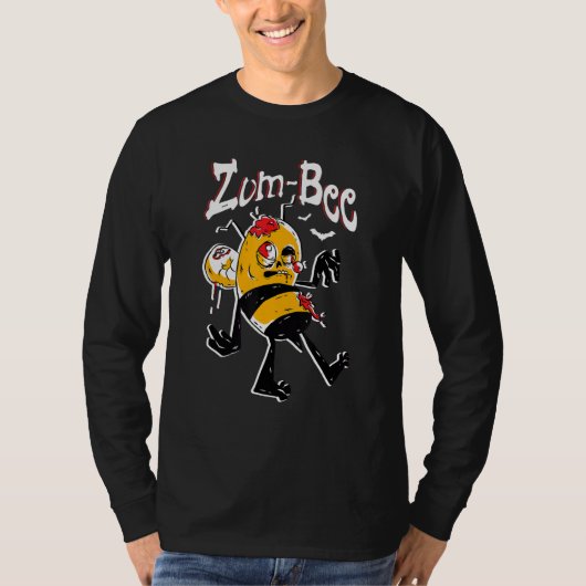 Zom bee Honeybee Trick Or Treating Bee Lover Hallo Tシャツ (正面)