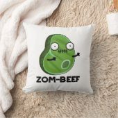 Zom-beef面白いハロウィンゾンビミートパン クッション (ブランケット)