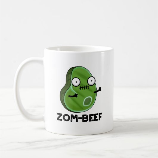 Zom-beef面白いハロウィンゾンビミートパン コーヒーマグカップ (左)