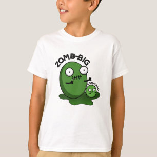 Zom-big Zom-small面白いハロウィーンゾンビプリン Tシャツ