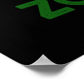 Zom-binゾンビおもしろいゴミ箱プンダークBG ポスター (角)