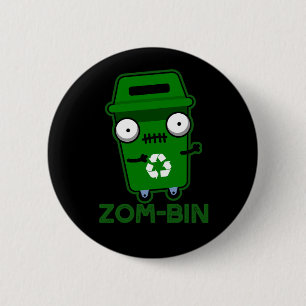 Zom-binゾンビおもしろいゴミ箱プンダークBG 缶バッジ