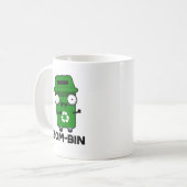 Zom-bin面白いハロウィーンゾンビゴミ箱パン コーヒーマグカップ (正面左)