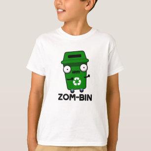 Zom-bin面白いハロウィーンゾンビゴミ箱パン Tシャツ