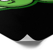 Zom-breed Funny Zombie Breed Pun Dark BG ポスター (角)