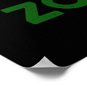 Zom-brieゾンビおもしろいブリーチーズプンダークBG ポスター (角)