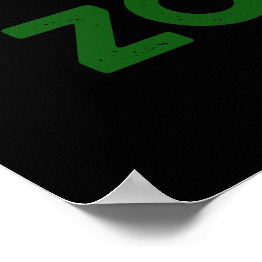 Zom-brieゾンビおもしろいブリーチーズプンダークBG ポスター (角)