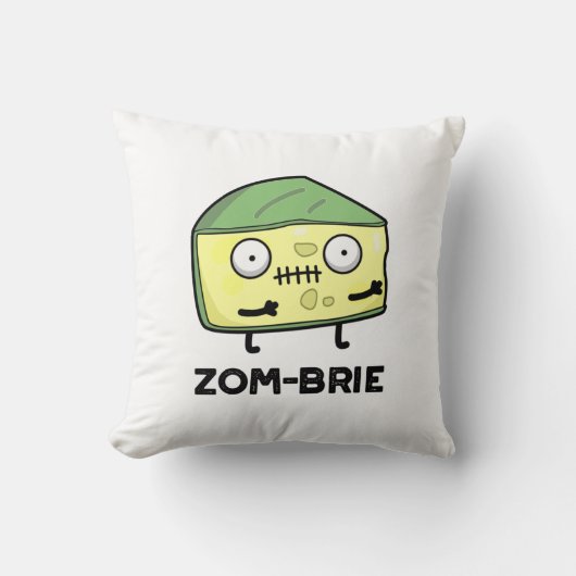 Zom-brie面白いハロウィーンゾンビブリーチーズパン クッション (正面)
