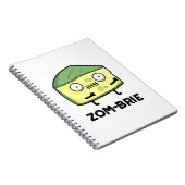 Zom-brie面白いハロウィーンゾンビブリーチーズパン ノートブック (右側)