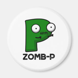 Zom-P面白いハロウィーンゾンビアルファベットPプン マグネット