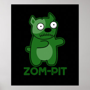 Zom-pit面白いハロウィーンゾンビプンダーク ポスター