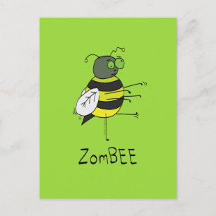 ZomBEEゾンビビーおもしろいビー葉書 ポストカード