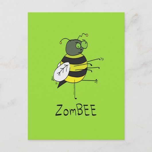 ZomBEEゾンビビーおもしろいビー葉書 ポストカード (正面)