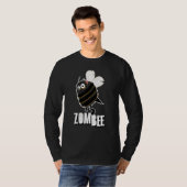 Zombee Bee Zombie Halloween Bumblebee Yellow Spook Tシャツ (正面フル)